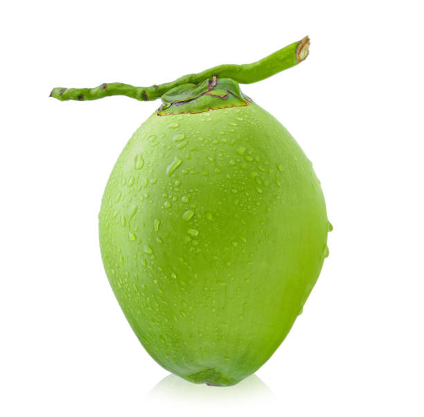 istock water drop green coconut isolated on white background 2188708395