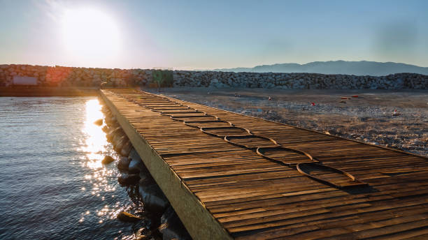 Discover the art of construction blending seamlessly with the beauty of coastal landscapes