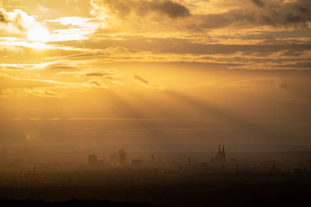 istock Cologne against sunset, North Rhine Westphalia, Germany 2188723452