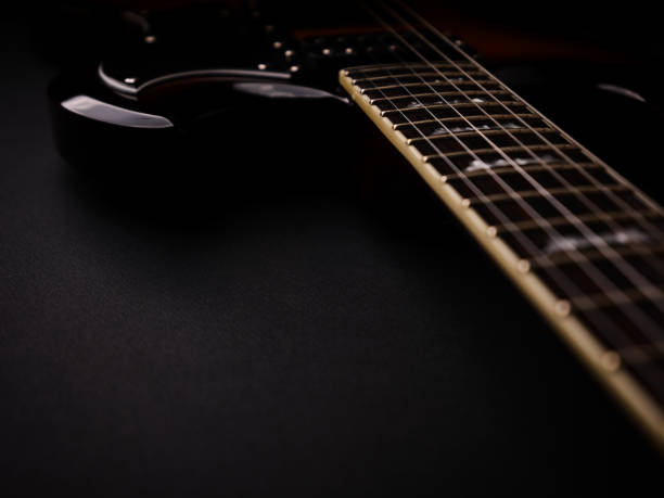 istock Fretboard of modern electric guitar. Close up. 2188727227