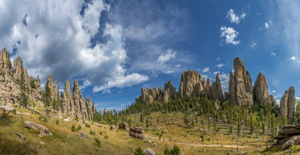 istock Cathederal Spires against a blue sky 2188747473