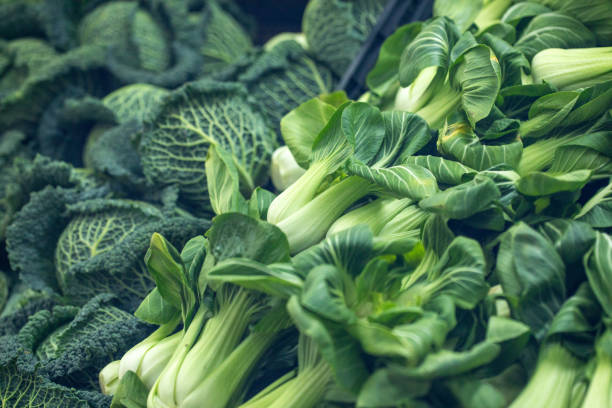 istock Green vegetables, salads close up, background 2188749312