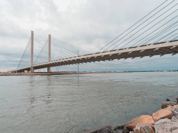 Charles W Cullen bridge crosses the Indian River Inlet
