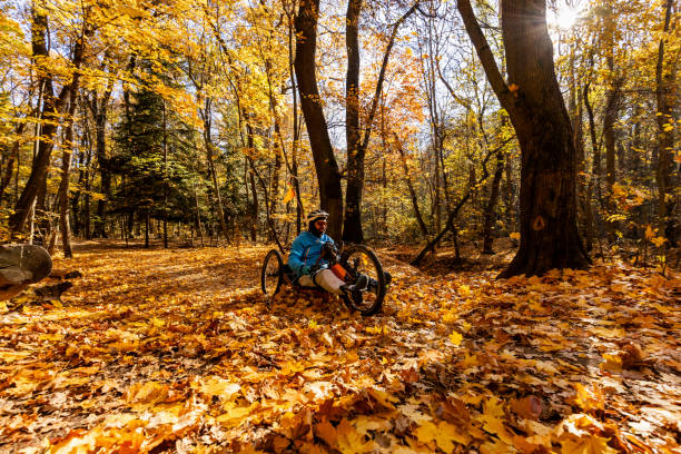 istock Adaptive Cycling in Autumn Forest 2188751279
