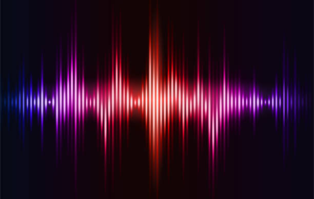 istock Digital Music Equalizer. Banner with Multicolored Shining Sound Wave or Abstract EQ. Visualization of frequency and volume of voice, melody or song. Realistic neon vector illustration 2188753228