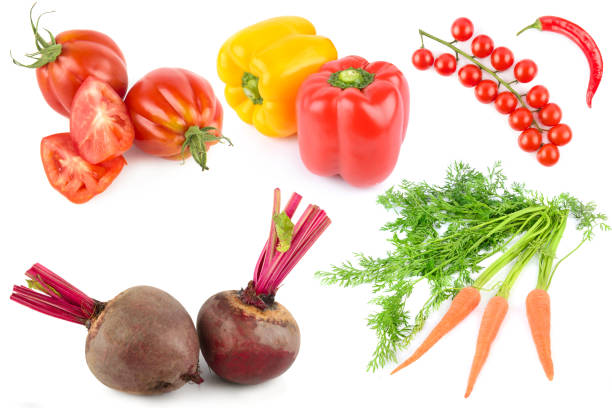 Organic vegetables like cucmbers, tomatoes, carrots, paprika, salad, poatatoes, basil and other herbs. All choosen fresh from market.
