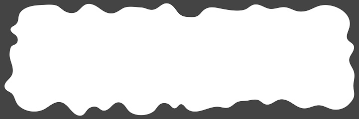 Rectangle Border Wiggle Wiggle Fame Border Scallop Rectangle Background Empty Cloud Template ...