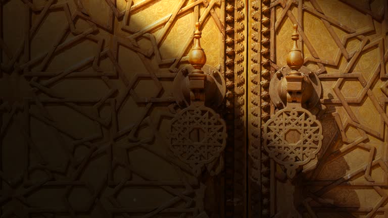 The outer gates of the royal palace in Fez, Morocco.