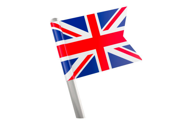 istock Flag Push Pin with the United Kingdom, 3D rendering 2188761849