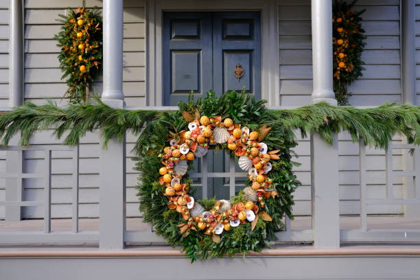 istock Colonial Christmas Wreaths 2188766251