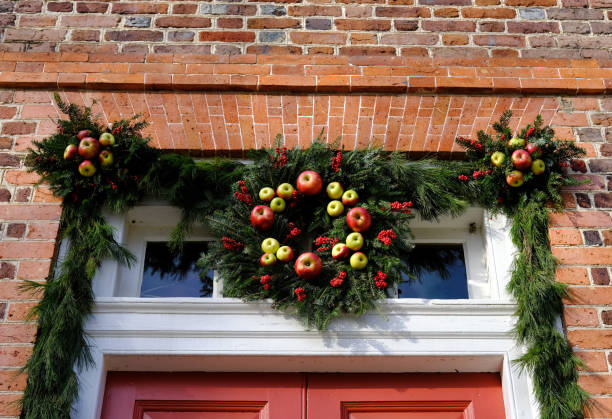 istock Colonial Christmas Wreaths 2188768189