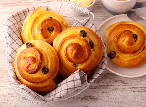 istock Custard sultana swirl buns 2188769715
