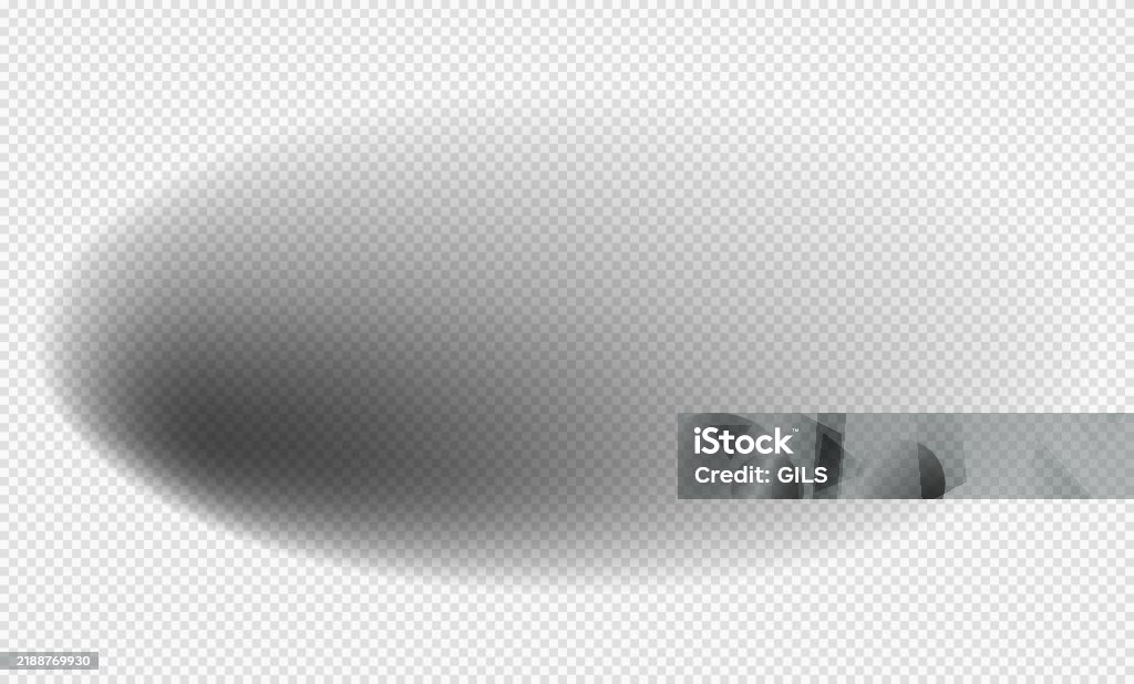 One Shadow Vector Realistic Shadow With Soft Edges Vector Shadow Effect Transparent Oval ...