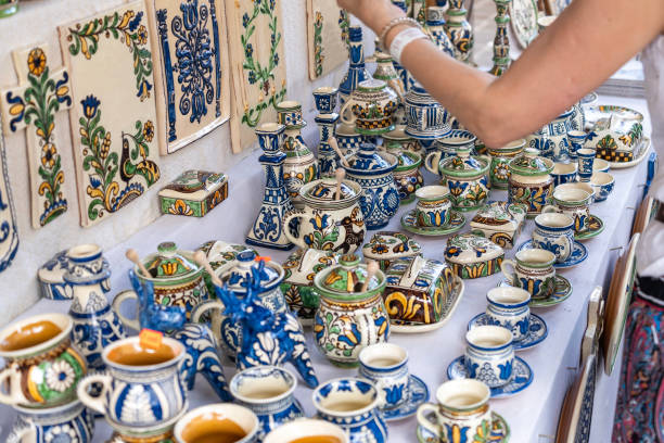 istock Hungarian traditional old colorfully painted ceramics 2188770939