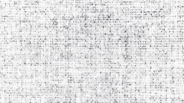 Black and white fabric texture. Grunge background