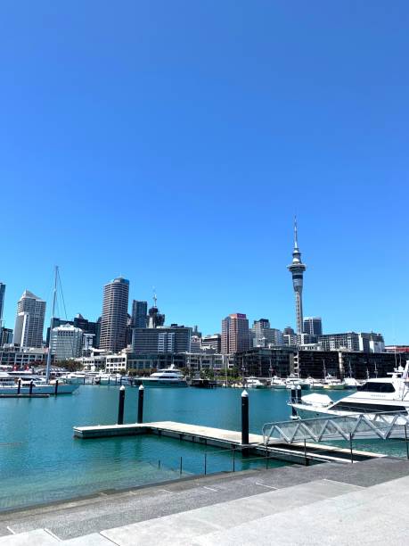istock Auckland skyline with harbor on a sunny day showcasing urban tranquility 2188776150