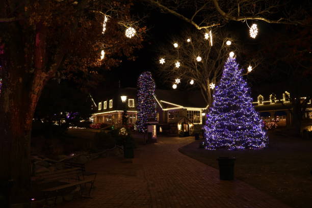 istock Nighttime In A Christmas Village 2188779097