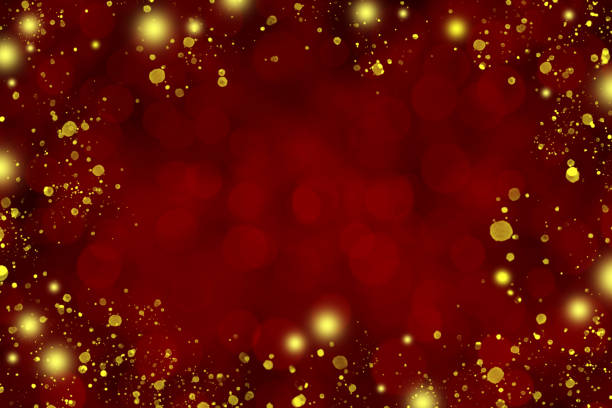 Christmas sparkling background. Beautiful bokeh lights. Space for copy. Can be used as a Christmas / New year holiday border or background.