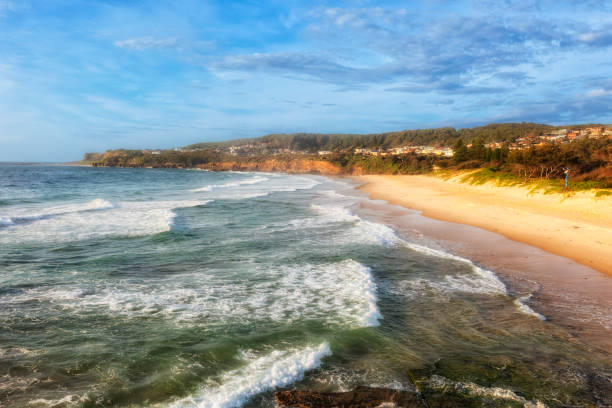 istock D Caves Beach Flat rocks to distant caves 2188780931