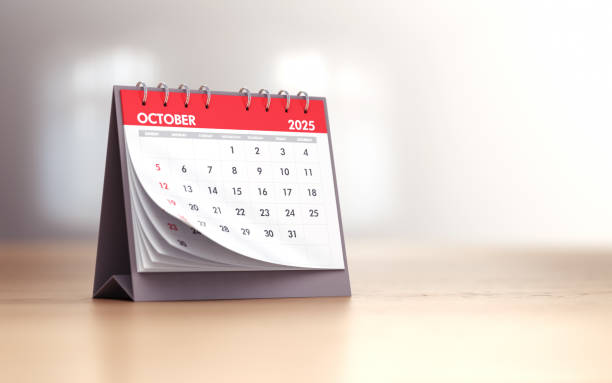 istock October 2025 Realistic Desk Calendar 2188781175