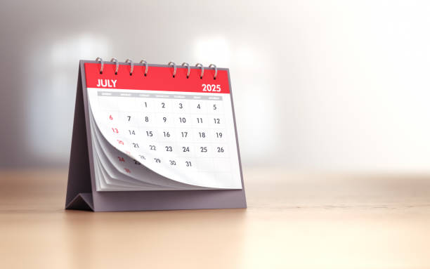 istock July 2025 Realistic Desk Calendar 2188781219