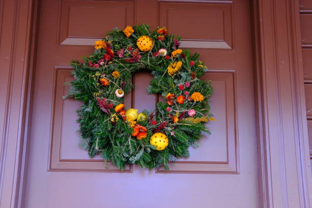 istock Colonial Christmas Wreaths 2188792880