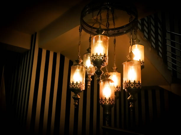lantern on the steps