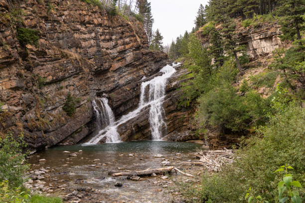 istock Scenic Waterfall in Rocky Landscape, Alberta, Canada 2188805695