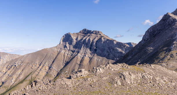 Scenic Mountain View of Crowsnest Pass in Alberta, Canada