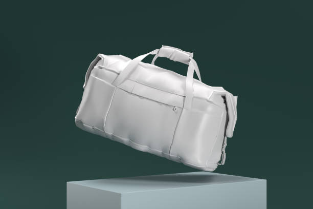 istock A white bag is shown in a 3D rendering, with a green background 2188814005