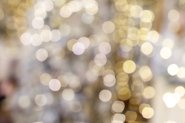 istock A blurry image of a Christmas tree with many lights 2188818986