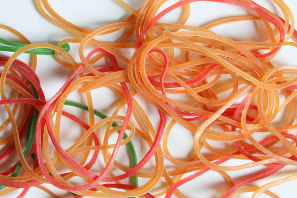 istock Colorful rubber band pile, isolated on white background 2188822424