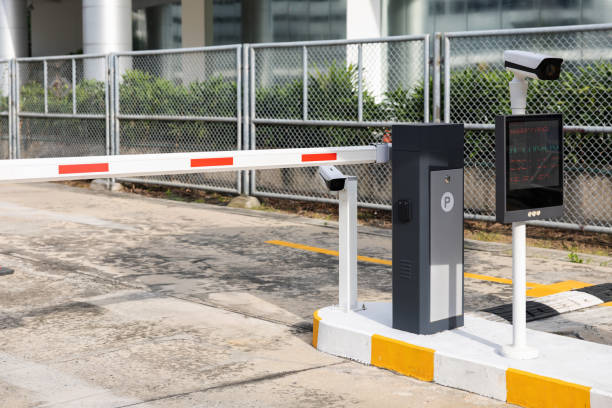 istock A parking meter with a camera on top of it. car park barrier, automatic entry system. 2188824595