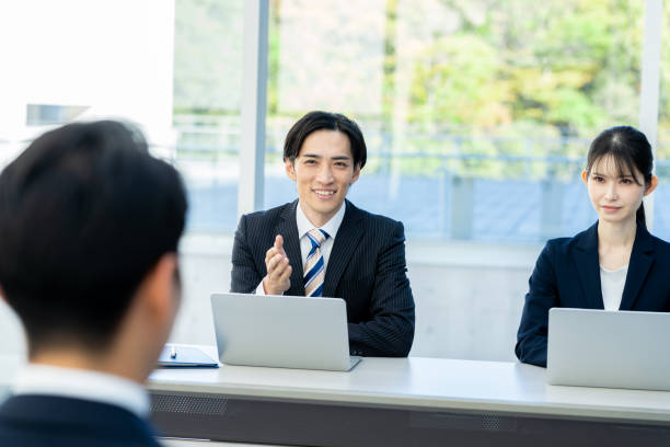 istock Business people having an interview in the office 2188824897