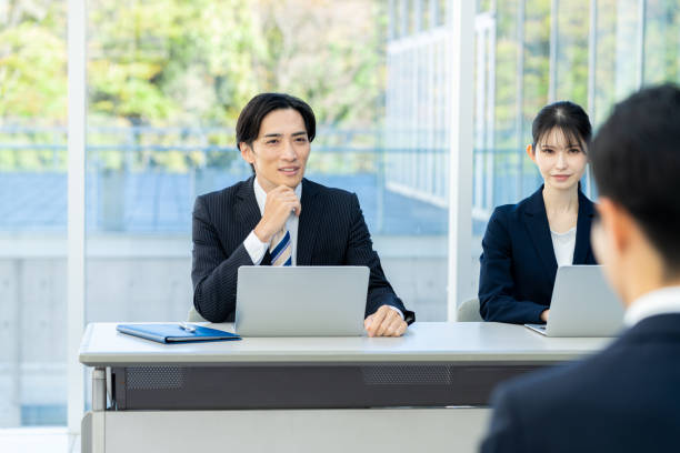 istock Business people having an interview in the office 2188824912