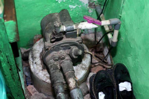 istock close up of a dirty water pump 2188825317