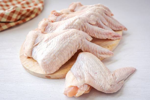 istock Fresh chicken wings , raw chicken wings  on white background 2188831944