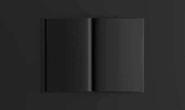 istock Blank black book mockup on black background 2188833301