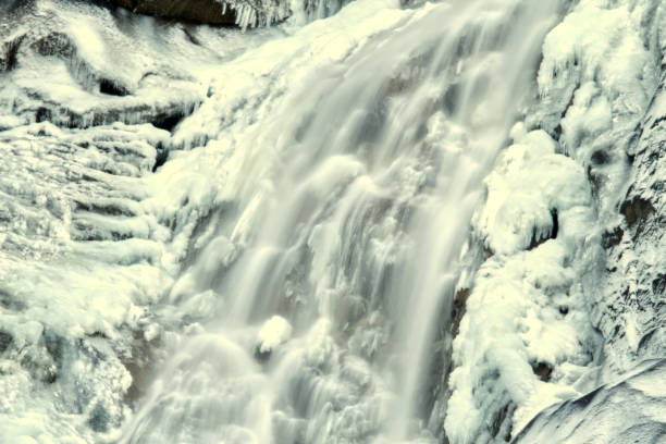 Frozen waterfall
