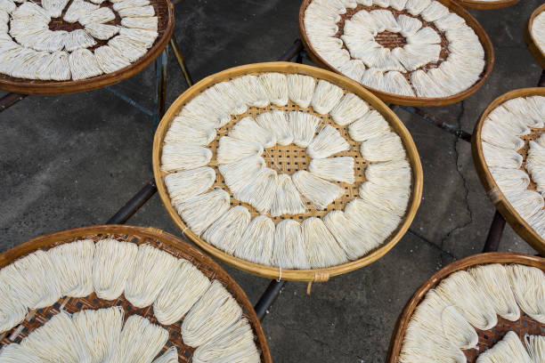 istock Handmade noodles drying outdoors in Tainan, Taiwan. 2188838078