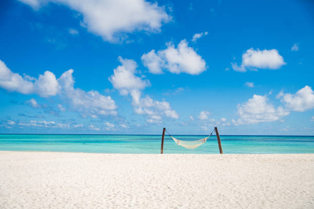 istock Hammock on the beach in the Maldives, Asia 2188838116