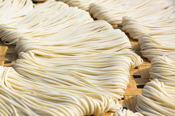 istock Handmade noodles drying outdoors in Tainan, Taiwan. 2188838170