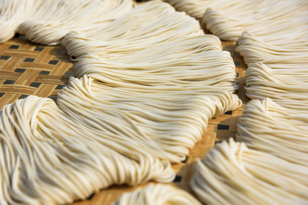 istock Handmade noodles drying outdoors in Tainan, Taiwan. 2188838271