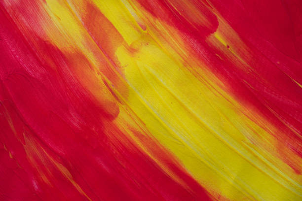 Background painted with red and yellow paint