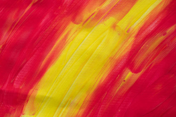 Background painted with red and yellow paint
