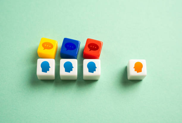 istock Questions and topics for discussion. Press conference, ask questions. Express opinions, develop discussion. Teacher and students. 2188840462