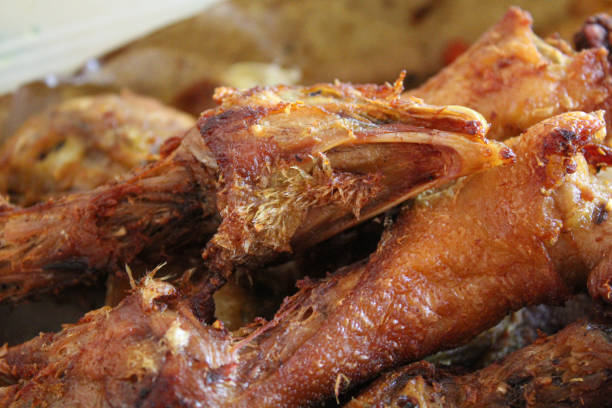 istock Fried chicken head in turmeric seasoning 2188842312