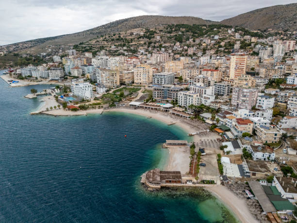 istock An aerial view of Saranda in winter 2188846191