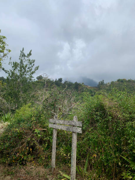 istock Sign in Cilaos, on Reunion island 2188853567