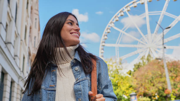 istock In front of the Ferris wheel 2188862589